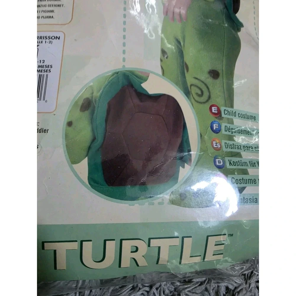 Rubie's Ez-On Romper Turtle Costume Infant Baby Size 6-12M New